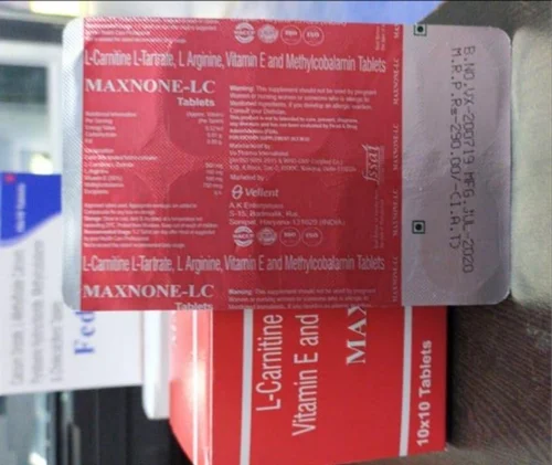L-Carmine L-Tartrate, L Arginine, Vitamin E and Methylcobalamin Tablets